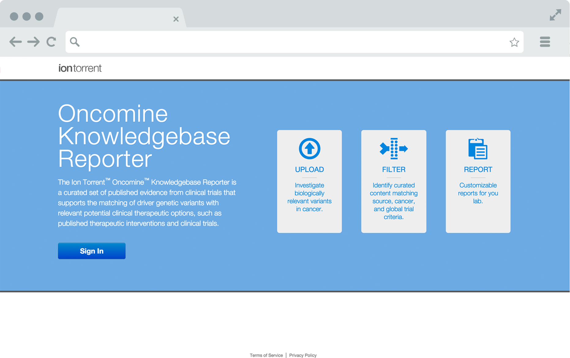 Oncomine Landing Page